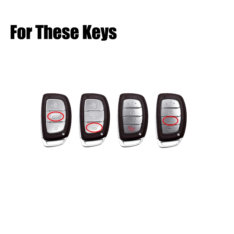 Zinc Alloy TPU Leather Car Key Fob Case Cover For Hyundai Sonata Tucson Elantra I40 IX35 I45 Avante Venue i10 i20 i30 ix35 ix25