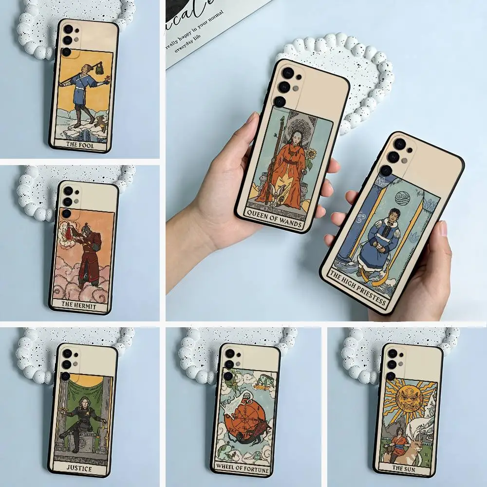 Avatar Tarot Black Soft Silicone Phone Case for Samsung S25, S24, S21, S22, S23, S30, Ultra, S20, Plus, FE, Lite