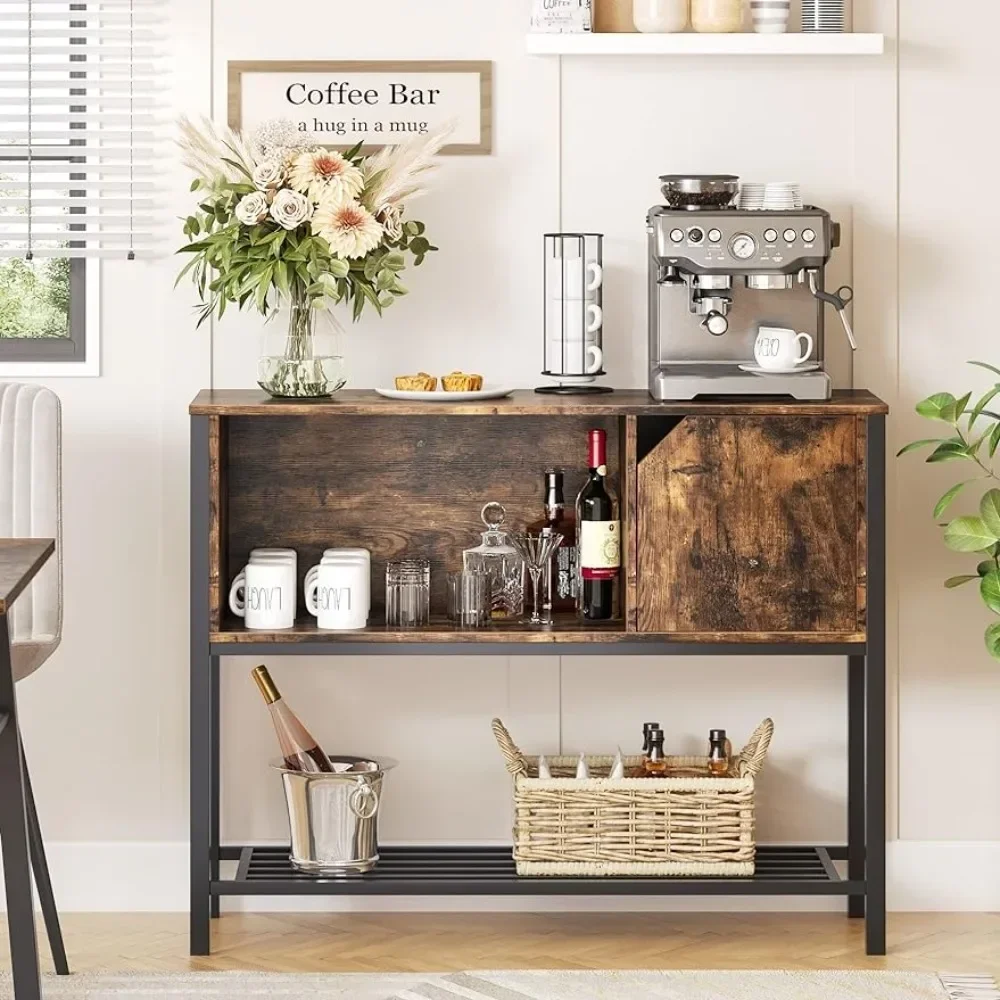 Small household wine cabinet with cabinet storage space