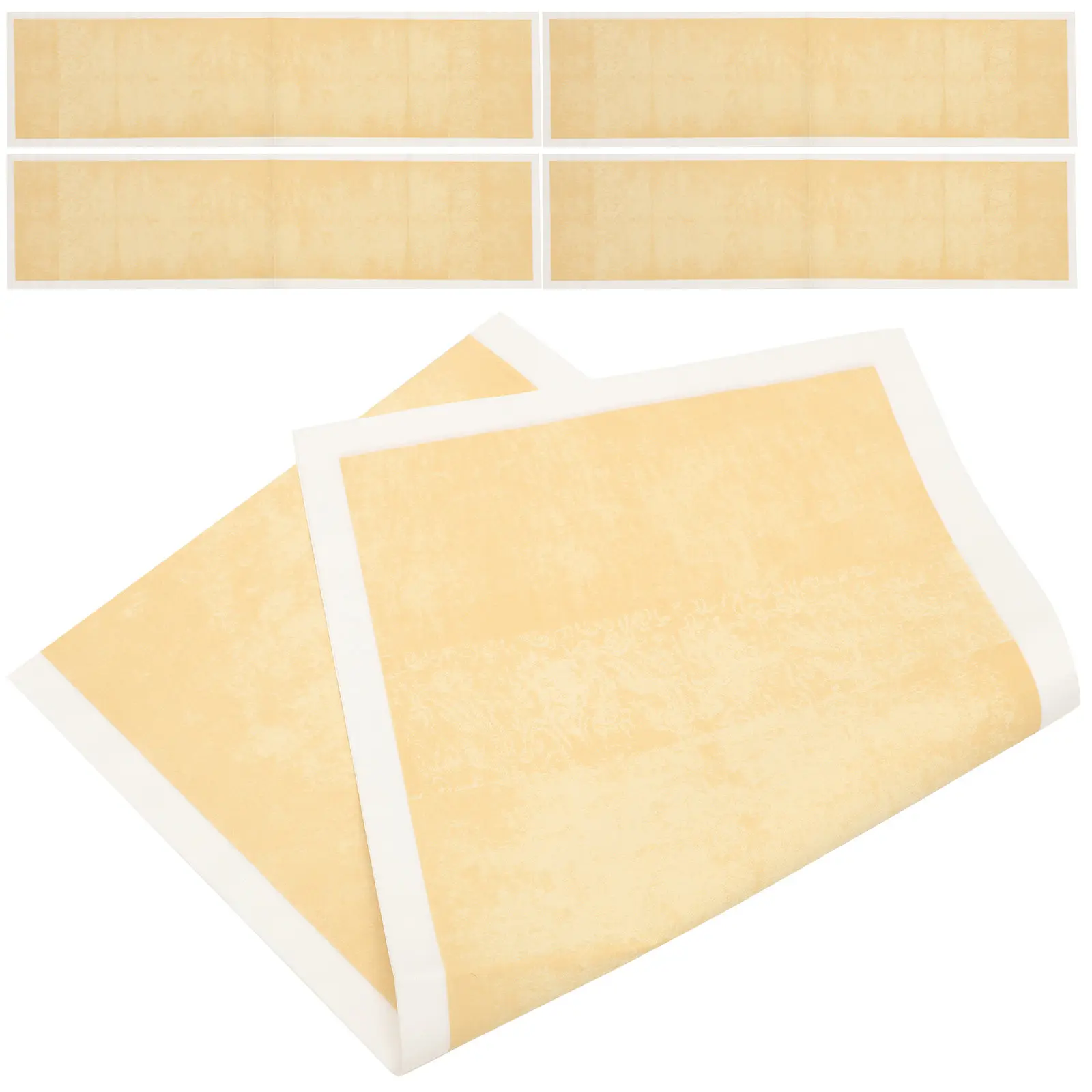 5Sheets Authentic -Style Xuan Paper Calligraphy Practice Sheets Smooth Delicate Rice Paper for Ink Writing Handwriting