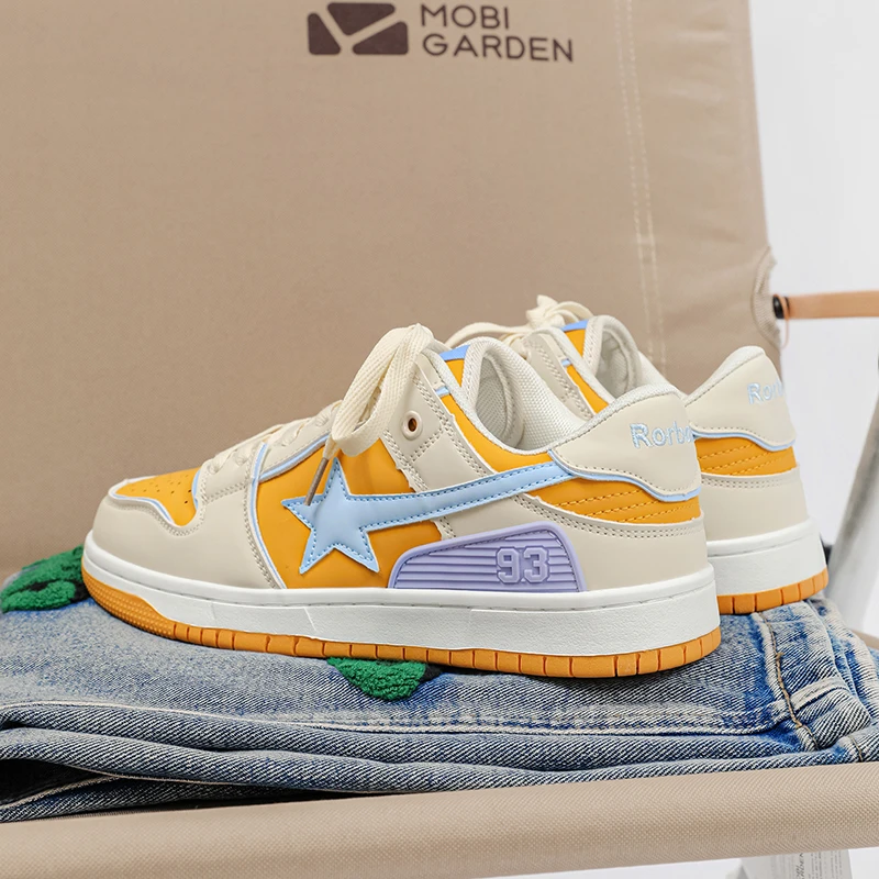 Men Shoes Sneakers Comfortable Mens Running Shoes Brand Trainers Lace up Platform Skateoard Shoes Hip Hop Footwear