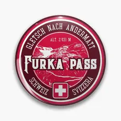 Furka Pass Switzerland 03 T-Shirt + Sticker Pin Buttons Brooches  Jewelry Accessory Customize Brooch Fashion Lapel Badges