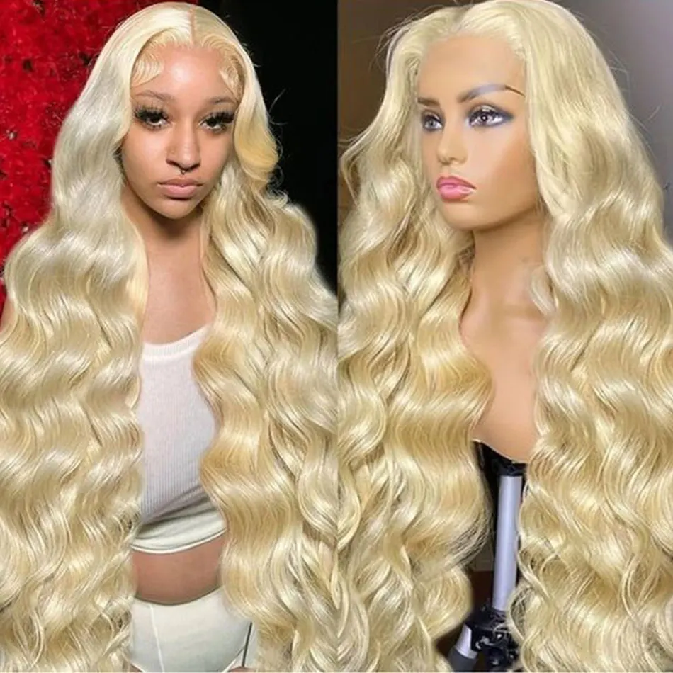 

30 36 inch Blonde 613 13x6 Hd Lace Frontal Wig Body Wave Human Hair Wigs 200% Density Brazilian Blonde Wig 613 Human Hair Wig