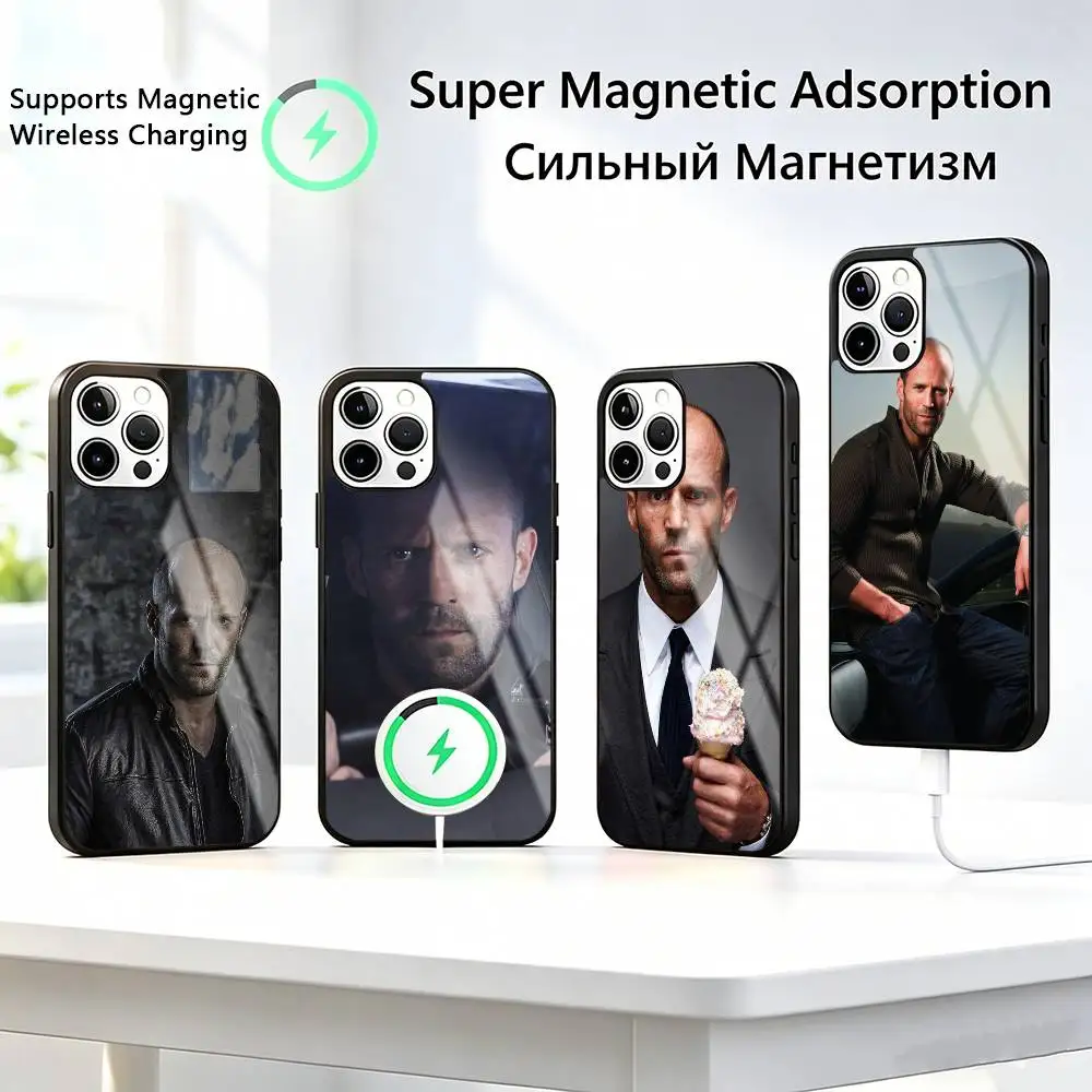 

J-Jason-n Statham-m Phone Case For iPhone17,16,15,14,13,12,11 Plus,Pro Supports Magnetic Wireless Charging
