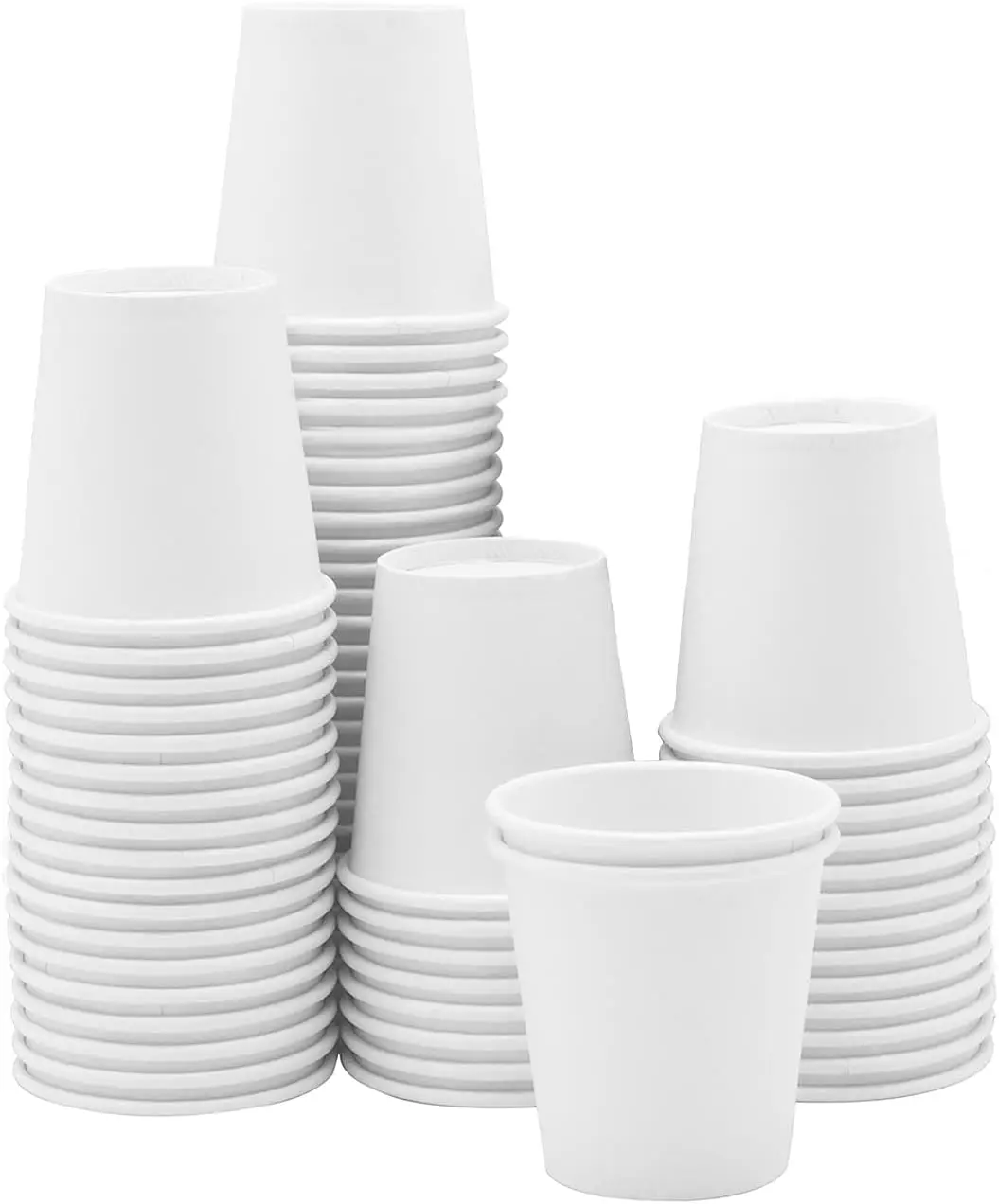 

3 oz Small Paper Cups, 100 Count Disposable Mouthwash Cups for Bathroom, Eco-Friendly