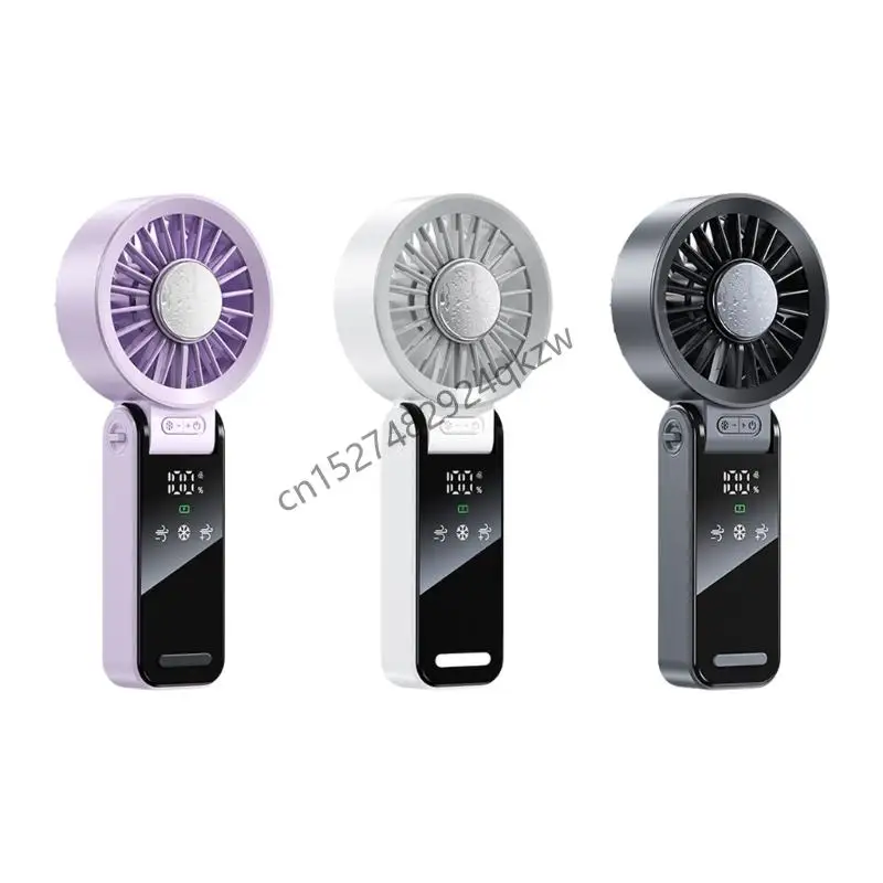 R9CD พัดลมมือถือที่เงียบสงบพัดลมทรงพลังพัดลมพัดลมพัดลมพกพาพื้นผิวพลาสติก