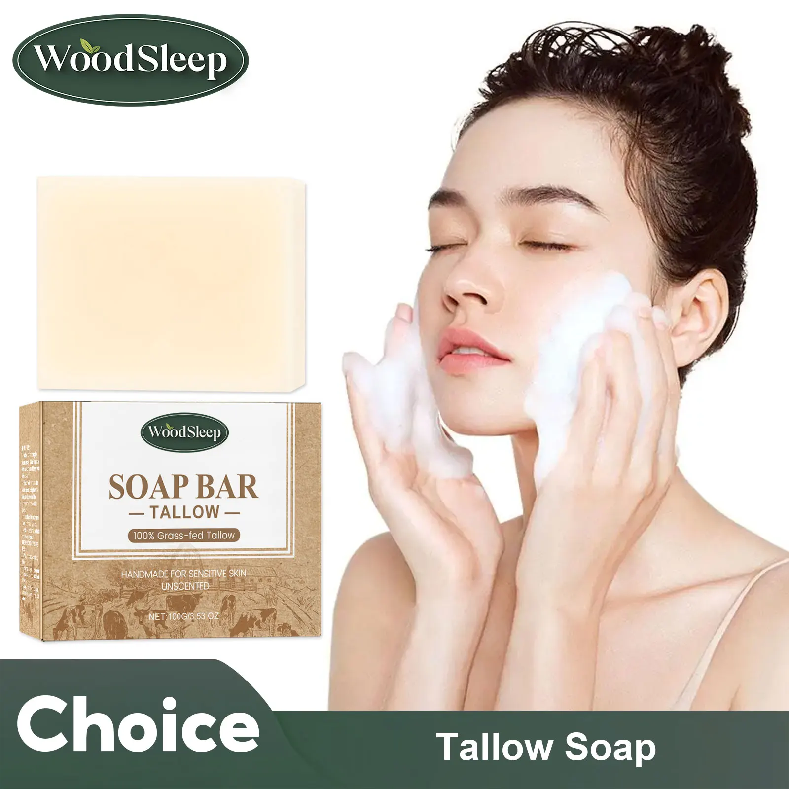 

Мыло Tallow, глубокое очищение, контроль жирности, уменьшение черных точек, осветление, увлажнение кожи, улучшение тускливости, очищающее средство для лица, мыло для душа