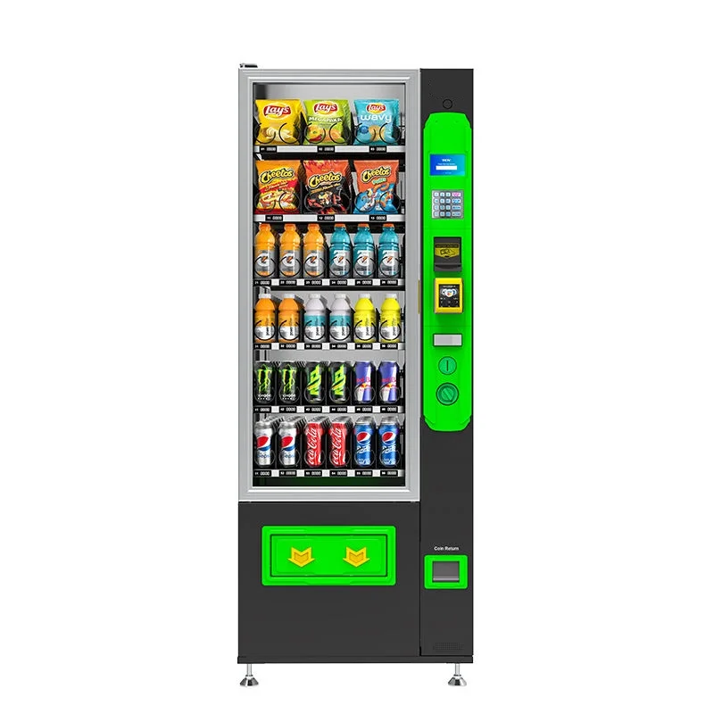 Snack And Drink Small Vending Machine Automatic Professional Black Vending Machine For Sale