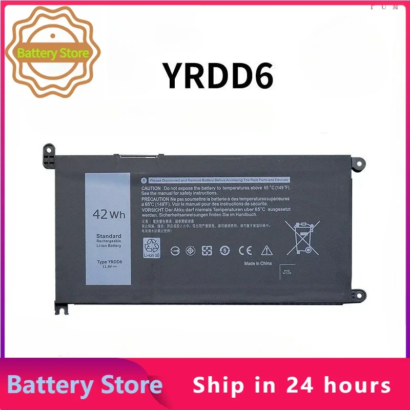 YRDD6 11.4V 42Wh Laptop Battery For Dell Vostro 3491 3591 3490 3590 3501 Inspiron 5481 5482 5485 5491 5591 5485 5585 548