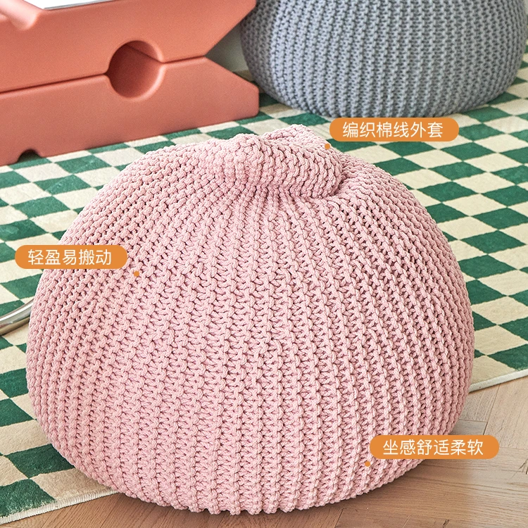 

Sofa creative: hand-woven bean bags, sitting piers, low stools, futons, shoe changing stools, photo props