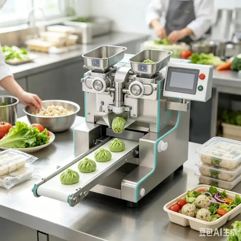 Customized Automatic Stuffing Encrusting Machine Bun Dumpling Mooncake Cookie Filling Forming Equipment