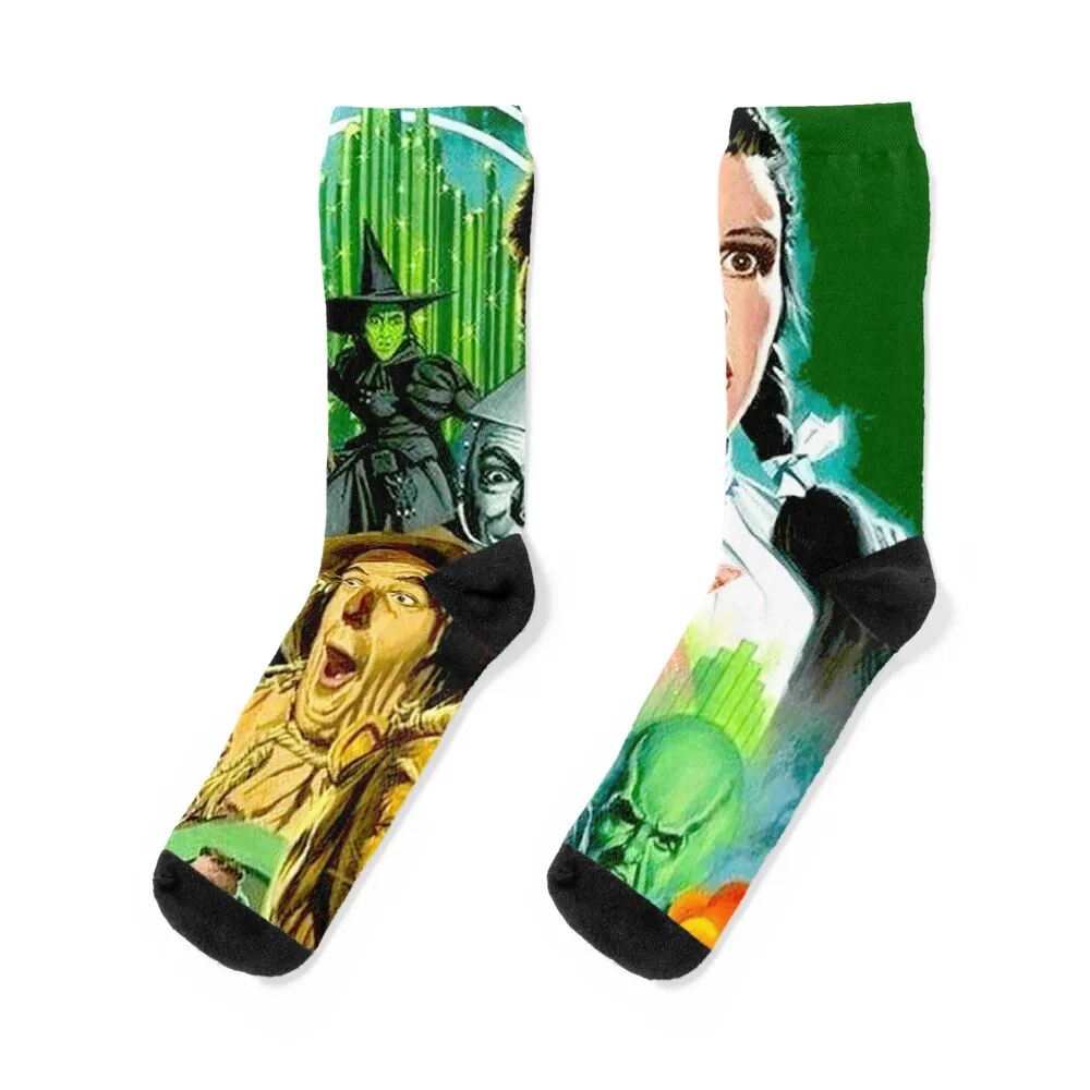 

Wizard of OZ Vintage Art Print Socks sport anti-slip set funny sock Luxury Woman Socks Men's