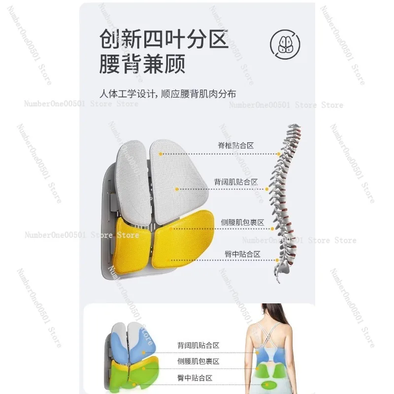 rgonomic Lumbar Support Cushion for Office Chair and Car Seat Posture Corrector Gift