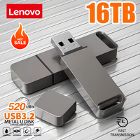 Lenovo Genuine 16TB USB 3.2 Flash Drive High-Speed Type-C Metal USB Storage Device Suitable for Computer Storage Equipment