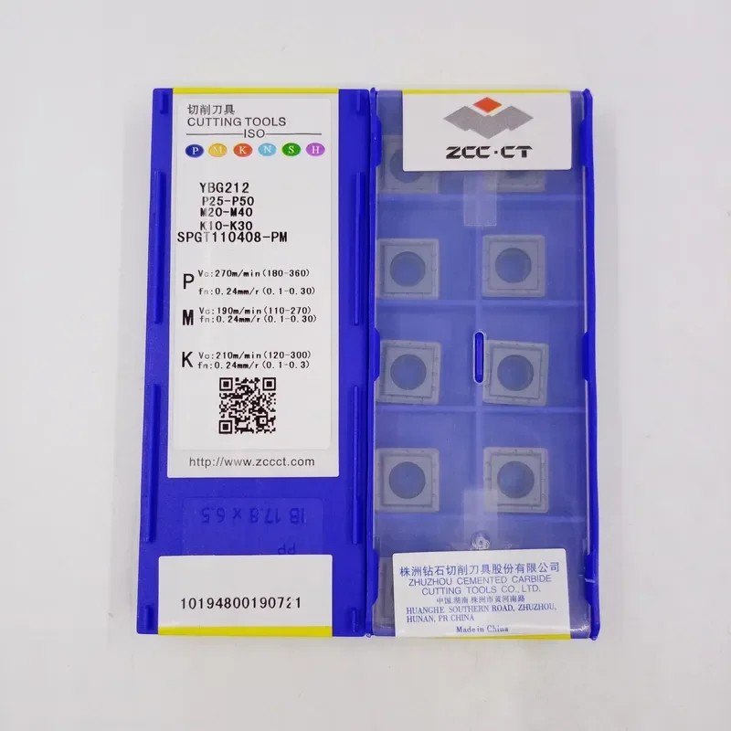 CT Carbide Insert SPGT110408-PM YBG205 YBG212 for Stainless Steel CNC Machining Tool Stable Performance
