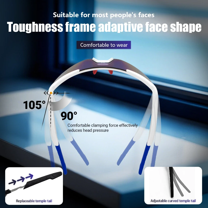 Gafas inteligentes con Bluetooth QY-Pro2, notas de traducción inteligentes, Control remoto, fotografía, música, gafas impermeables