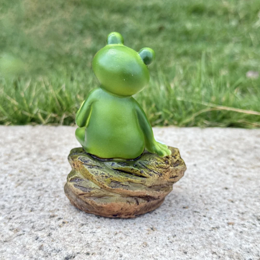 

Resin Frog Statue Reading Book Drinking Coffee Cute Frog Garden Outdoor Patio Lawn Decoration Outdoor Statue Tabletop Decoration