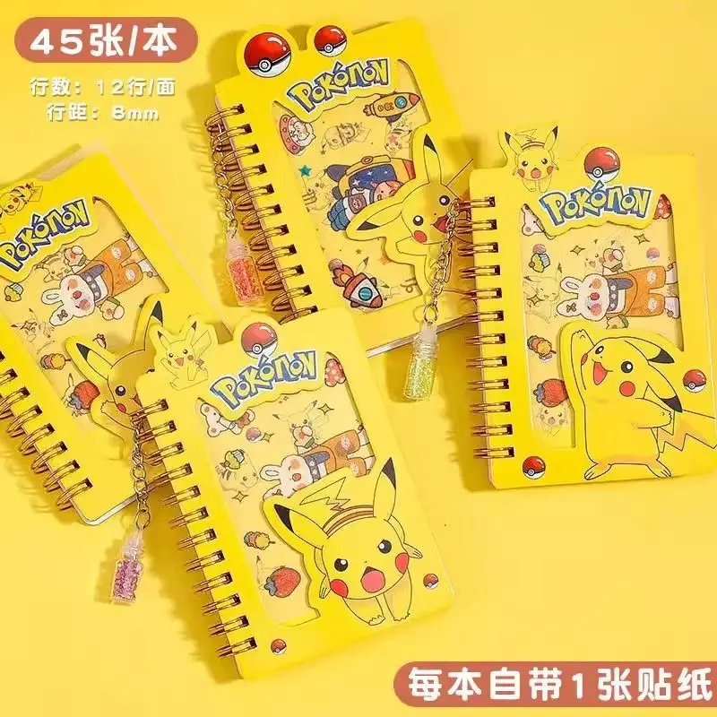 1pc Anime Pokemon Pikachu Coil Notebook Stationery Student Portable Coil Book Daily Journal Kids School Supplies Stationery