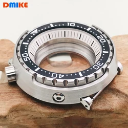 NH35 Tuna Canned Watch Case Sapphire Crystal Glass Case Fit For NH34 NH35 NH36 7S26 Movement Transparent Back Cover Watch Case