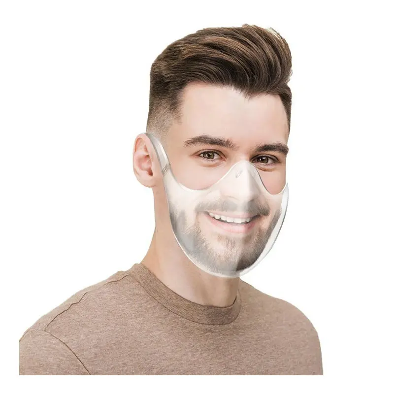 

New PC Soft Rubber Mask Transparent Mask Dust Protection Cover Adult Mask With Valve