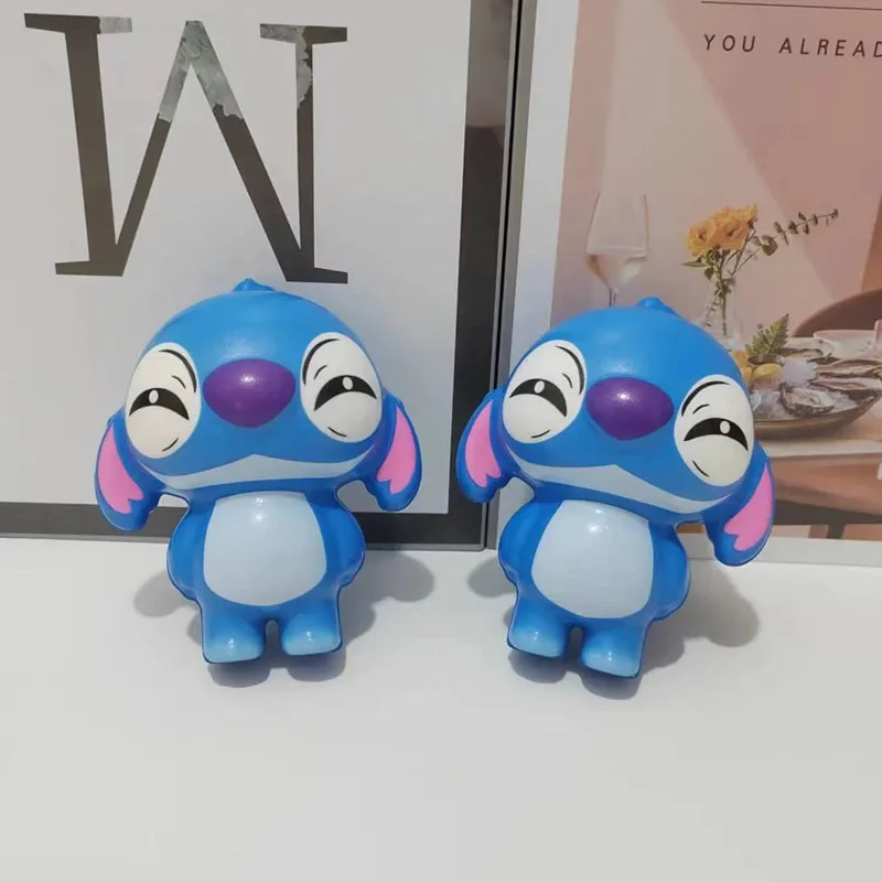 Disney Stitch Squeeze Toys Cute Cartoon Anime Stitch Kawaii Children Stress Relieving Toys Desktop Ornament Child Holiday Gifts