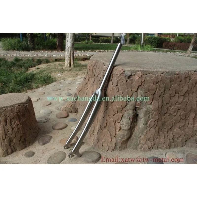 Taper Titanium Cyclocross Bike Fork Disc Brake Titanium Touring Bike Fork 700C Titanium Road Bike Fork Inner Line Route