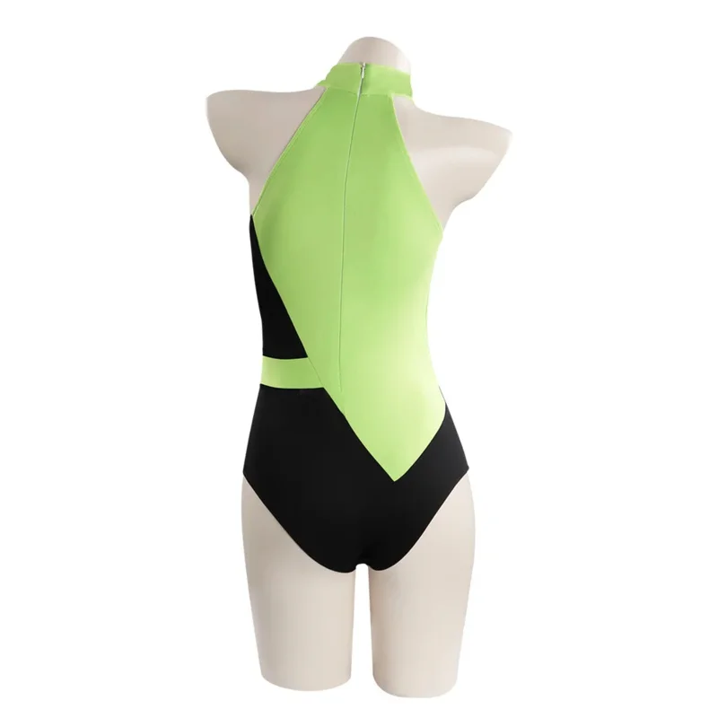 Vrouwelijke Shego Cosplay Kostuum Lingerie Vrouwen Meisjes Sexy Outfit Top Broek Fantasia Halloween Carnaval Feest Roleplay Vermomming Pak