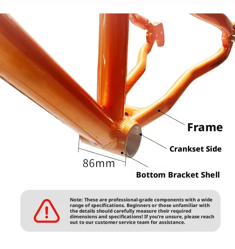 GINEYEA T47 Innenlager mit Gewinde, Keramiklager, wasserdicht, 68/77/86 mm, 24/29 mm Achse für Rennrad, MTB, Gravelbike – Detail 7