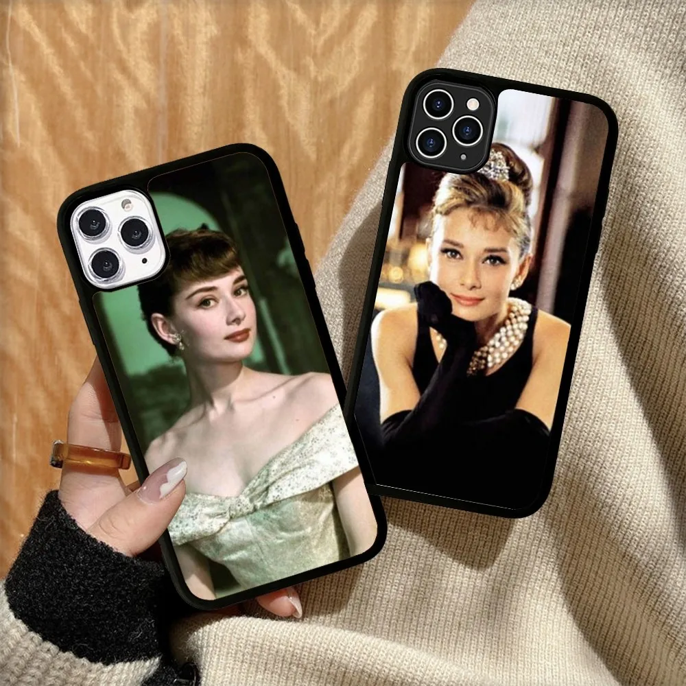 Audrey Hepburn Phone Case Silicone PC+TPU For For iPhone  11 12 13 14 15 16 Plus Pro Max Cover