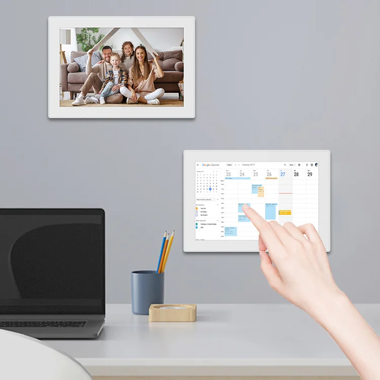 

10-дюймовый сенсорный экран Android 11, 13, 14, планшет с дисплеем Poe, настенный настольный рекламный планшет с пластиковым корпусом