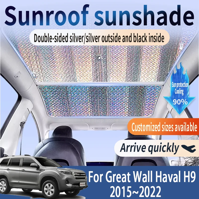 

Auto Sunroof Sunshade For Great Wall Haval H9 2015~2022 2020 Car Panoramic Roof Heat Shield Window Sunshade Anti-UV Accessories