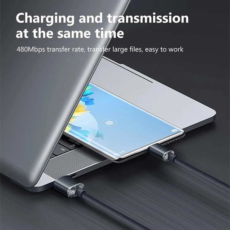 Câble USB Type-C PD 120W pour recharge rapide et transfert de données, cordon de chargeur USB-C vers USB-C pour iPhone 15 Pro Max, Samsung, Xiaomi