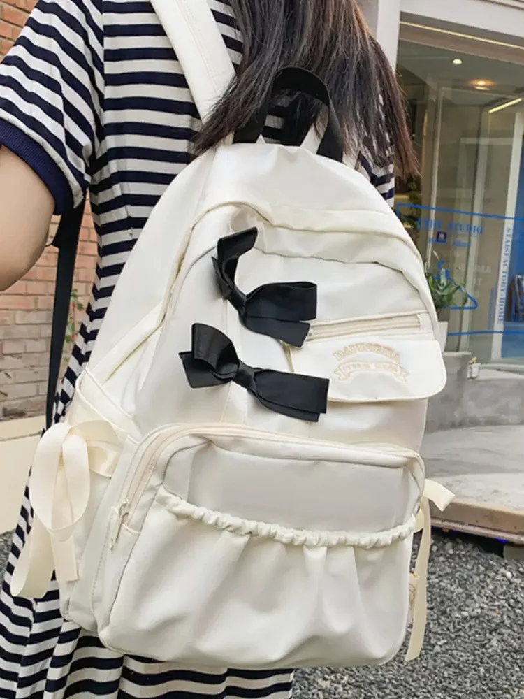 Mochila impermeable de nailon para adolescentes, Bolsa Escolar ligera de gran capacidad, de viaje, a la moda