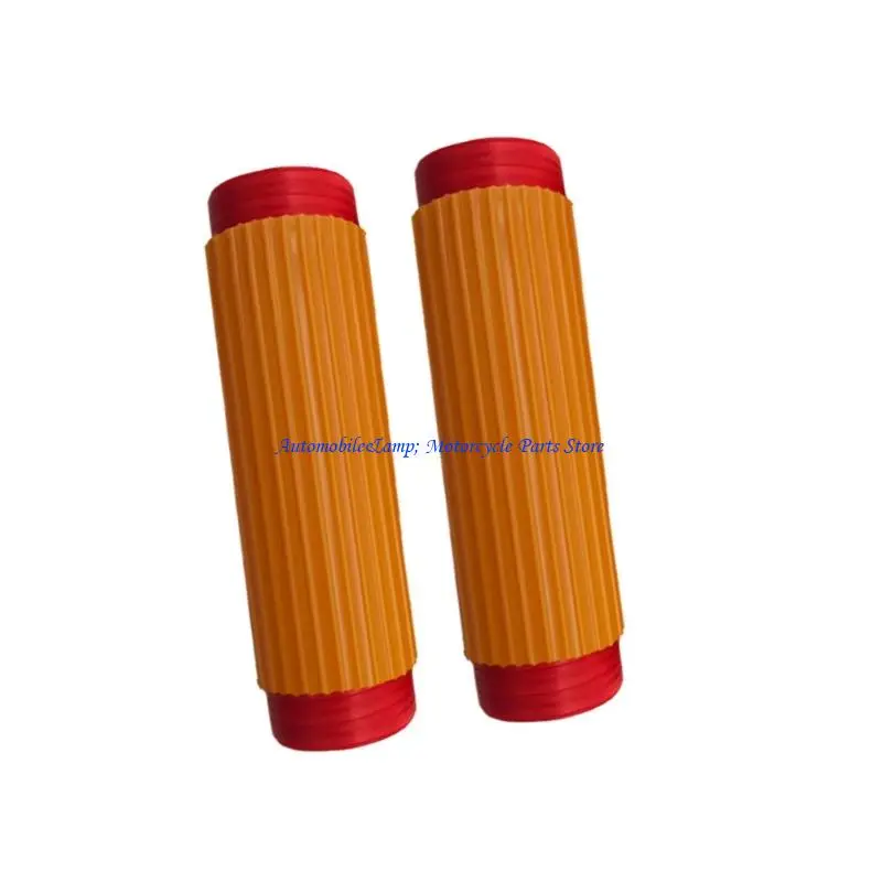 H7BD Universal Motorcycle Handlebar Silicone Covers Slip Resistant Strong Designs Motorcycle Grip for Vibration Dampening