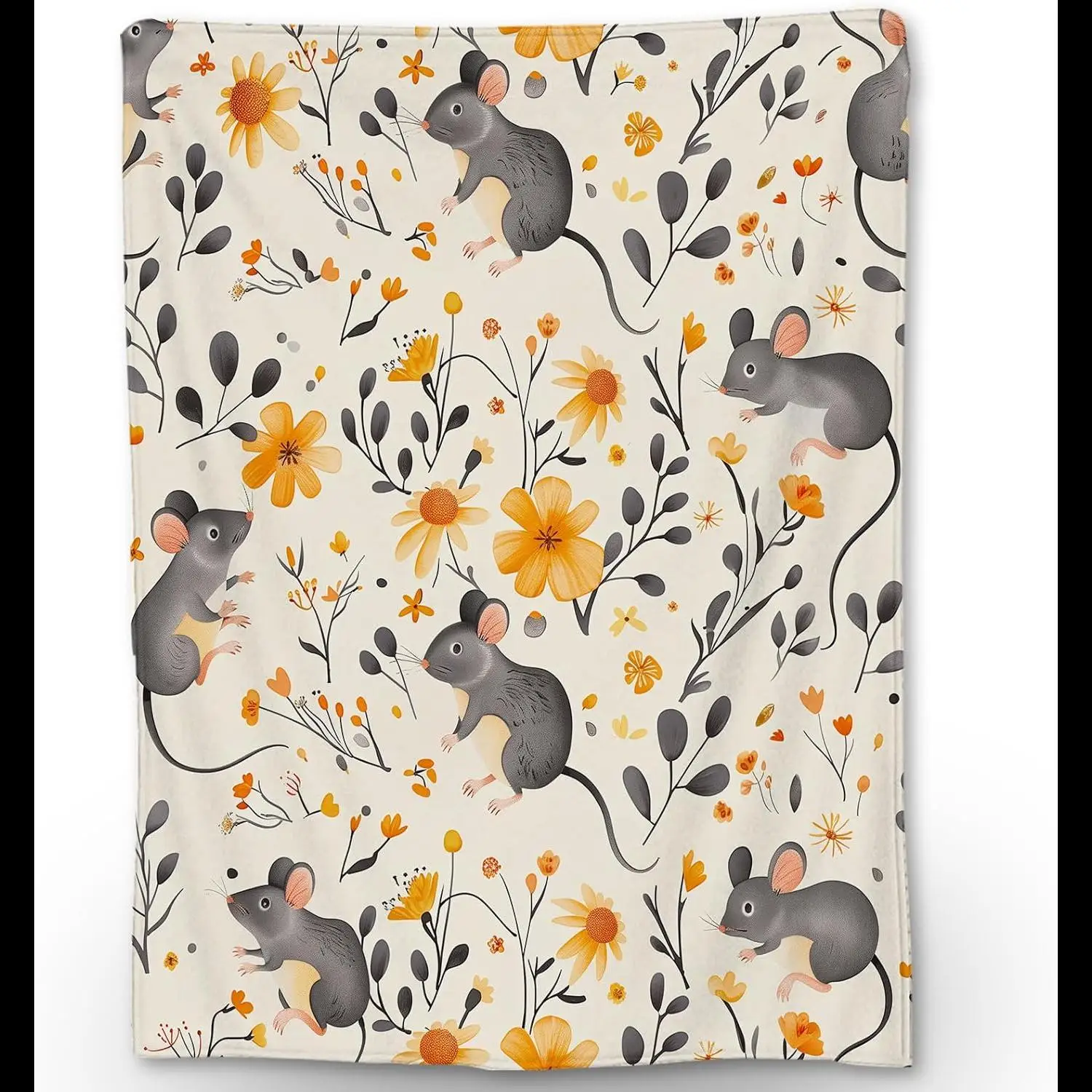

Ti Caldi Mouse с цветочным рисунком, мягкое, уютное, легкое фланелевое одеяло для дивана-кровати, путешествий, уличного домашнего декора, теплое пушистое одеяло для