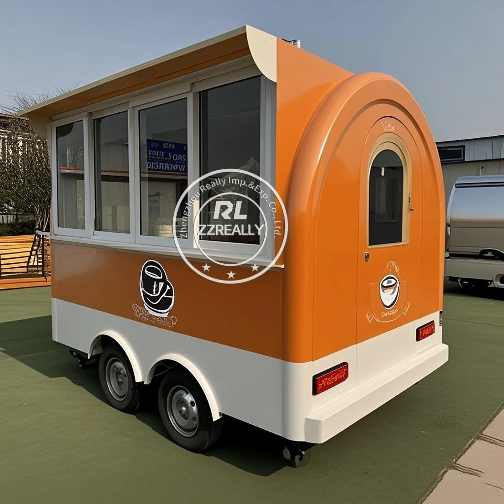 

Street Food Trailer Snack Ice Cream Kiosk Fully Catering Equipment Cart Concession Coffee Pizza Fast Food Truck Vending