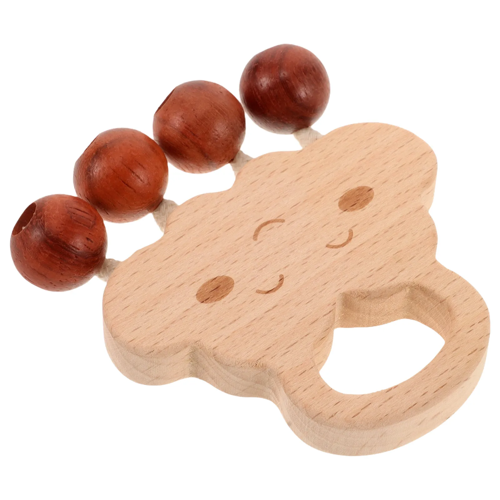 

s H Rattle Wooden Baby Toys Beige Grasping Musical H Bells For Kids Instruments Teething Relief