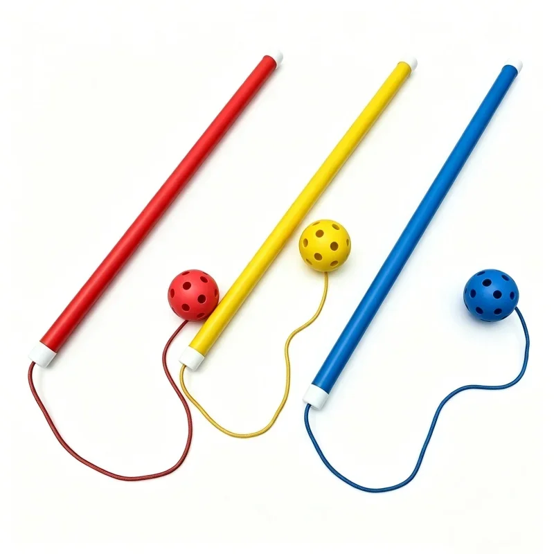 3Pcs Swing Stick Jump Skip Ball Toy Fun Interactive Outdoor Indoor Group Game Supplies for Team Building Activities Holiday