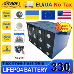 LiFePO4 3.2V 314Ah 280Ah 105Ah Akumulator do odczytu Kod QR Klasa A 6000+ cykli DIY 12V 24V 48V Bateria litowa EU UA Bez podatku