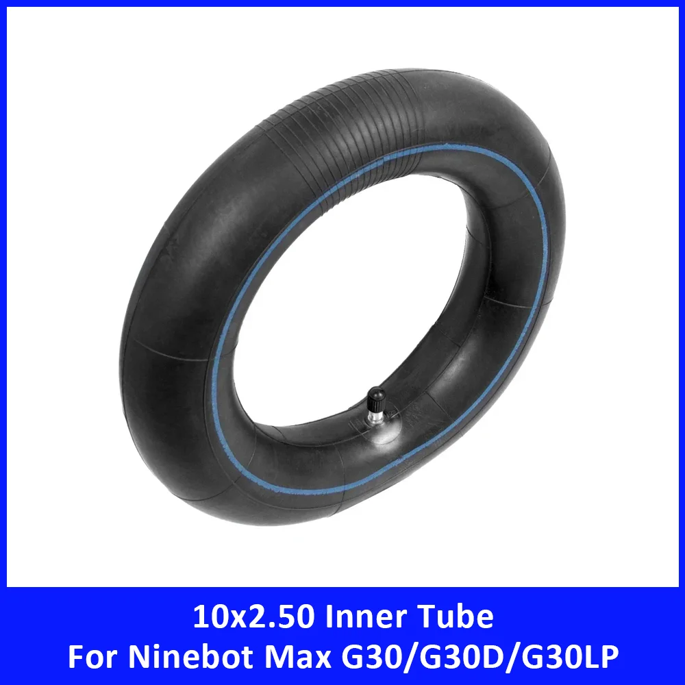 

10-дюймовая (10x2.50) внутренняя шина для Ninebot Max G30, G30D, G30LP, 60/70-6.5, противоскользящая резиновая внутренняя покрышка, запчасть для электросамоката