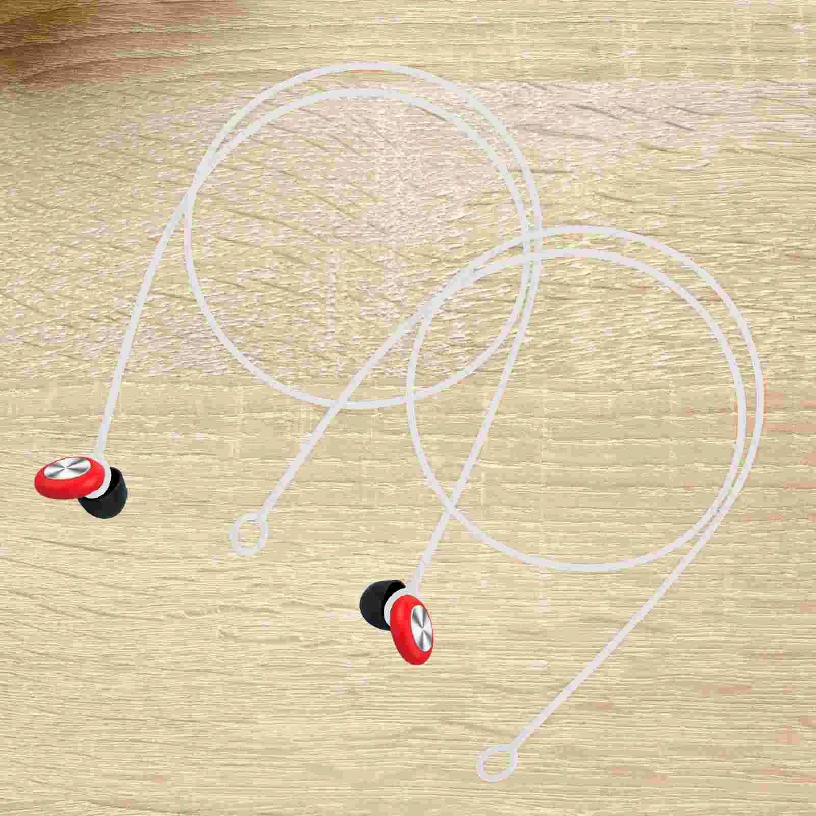 2Pcs Earplug Anti Loss Ropes Earplugs Lanyard Earpiece Fixation Rope for Outdoor