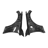 Car Side  Door Fender For Infiniti Q50 2014-2021 Carbon Fiber Front Bumper Fender Splitter Air Vent Cover Spoiler Body Kit