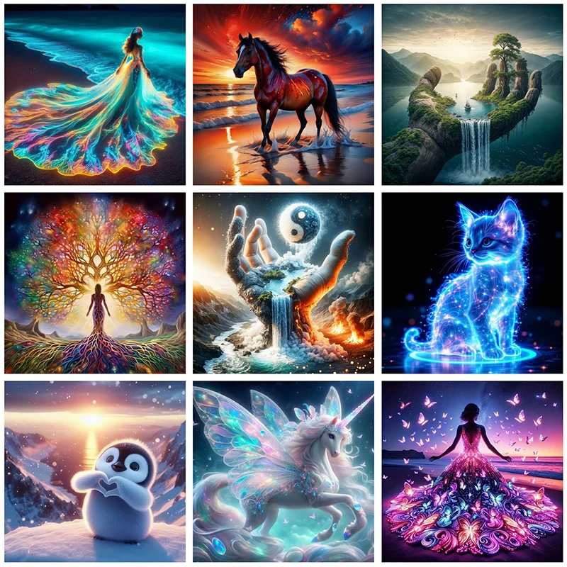 

Наборы алмазной живописи, аксессуары, краска, полный кристалл, новая мозаика, 5D Diy, алмазные картины, 30x30 см, новинка 2025 года, настенные художественные картины