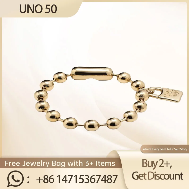 UNO-Bracelet en argent pur S925, bijoux décroissants pour les mains, réglable, design élégant, nouveau, 2024, 50