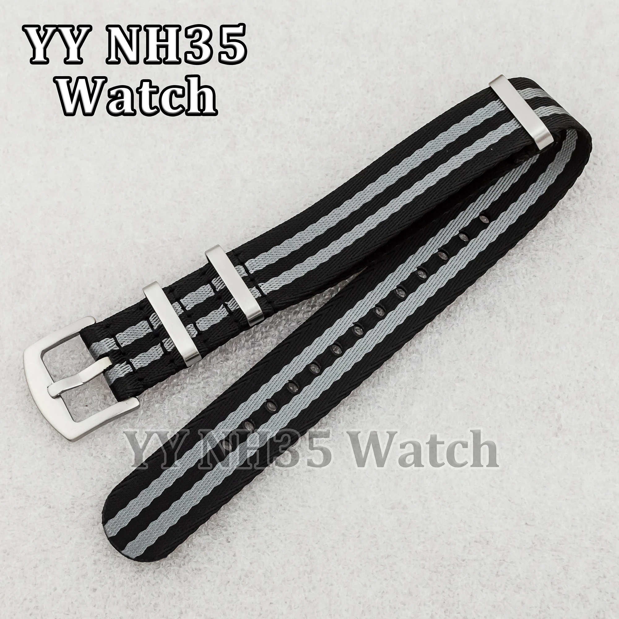 

High Quality Nylon Strap for Seamaster 300 Watch Accessories Replacements 20mm Watch Band fit NH35/NH36 Automatic Movement