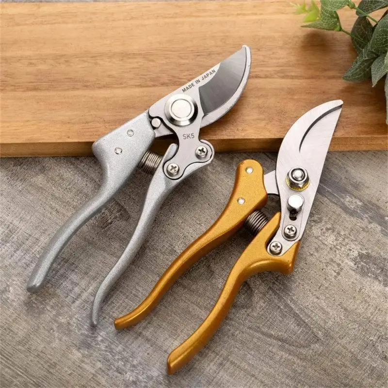 High Quality Gardens Tools Pruning Shears Plant Trim Metal Hand Pruner Shrub Scissor Orchard Branch Shear Professional Tools