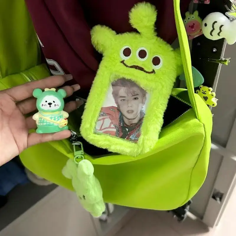 

Disney Alien Card Holder Cartoon Plush Card Cover Photocard Display Sleeves Bag Bus Cards ID Credit Card Case Protector Gifts