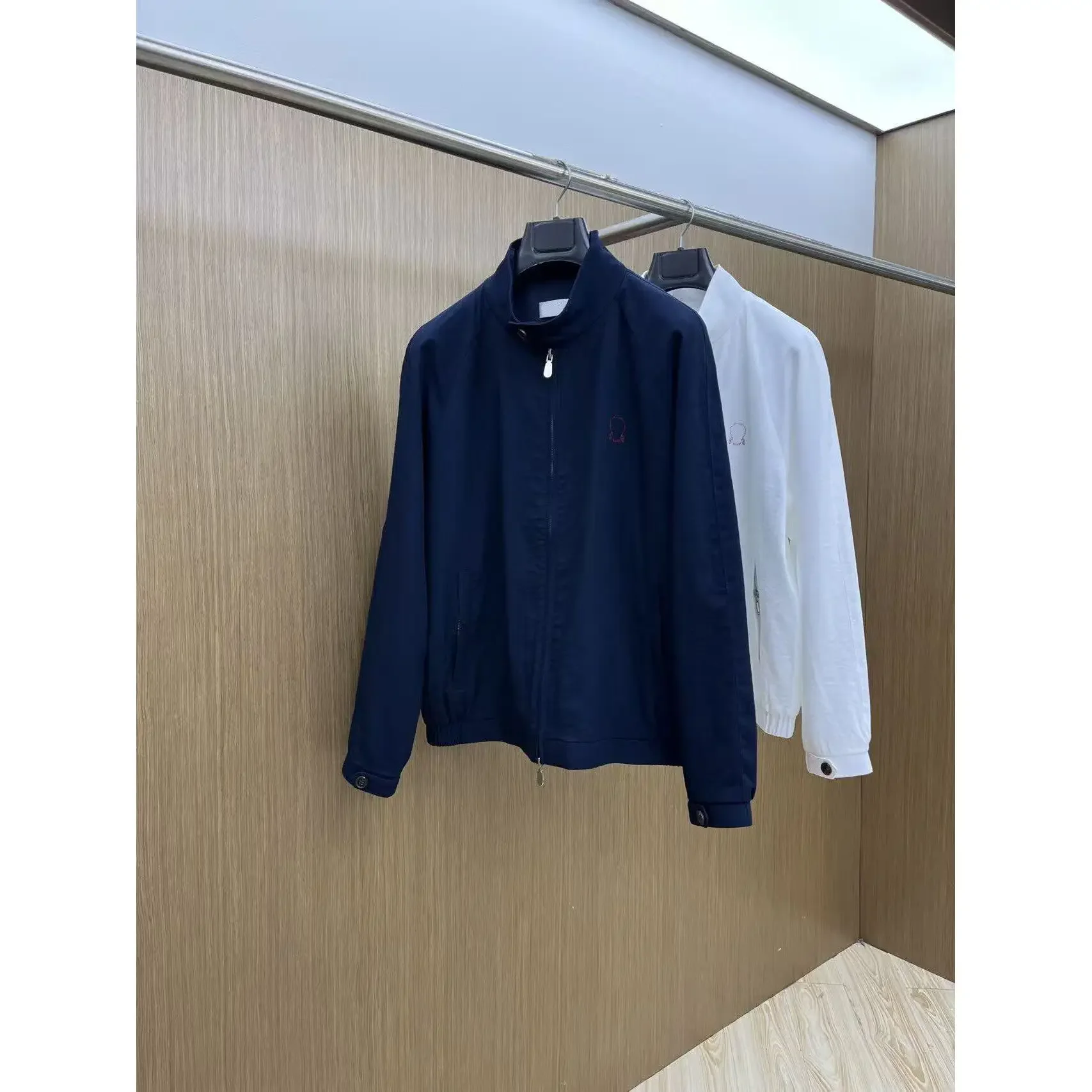 Italian BC 26ss business casual stand-up collar embroidered stand-up collar jacket