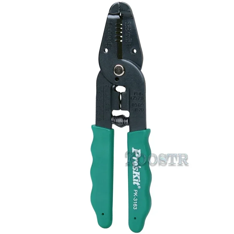 Pro'skit 8PK-3163 7in1 Multifunctional Crimping Stripping Pliers Wire Cable Cutter Stripper Crimper For AWG 30, 28, 26, 24, 22