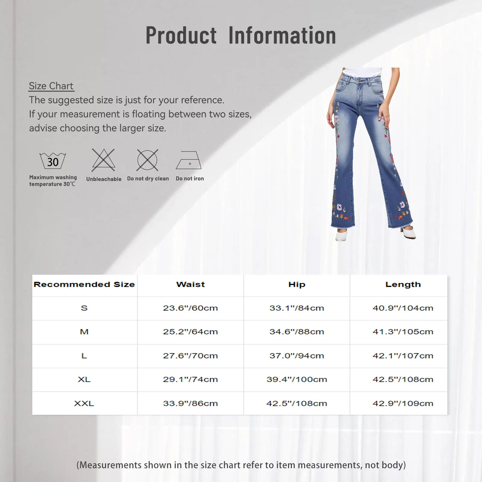 กางเกงยีนส์ทรงบานปักลายดอกไม้สวยงามสำหรับผู้หญิง ขอบดิบ สไตล์ทันสมัย เหมาะสำหรับใส่ไปทำงานหรือออกนอกบ้านในชีวิตประจำวัน